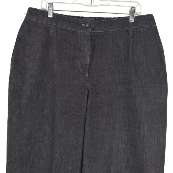 Oska Barrel Leg Jeans Womens Size 4 Black Cotton‎ Polyester PT-2475 - Picture 3 of 10